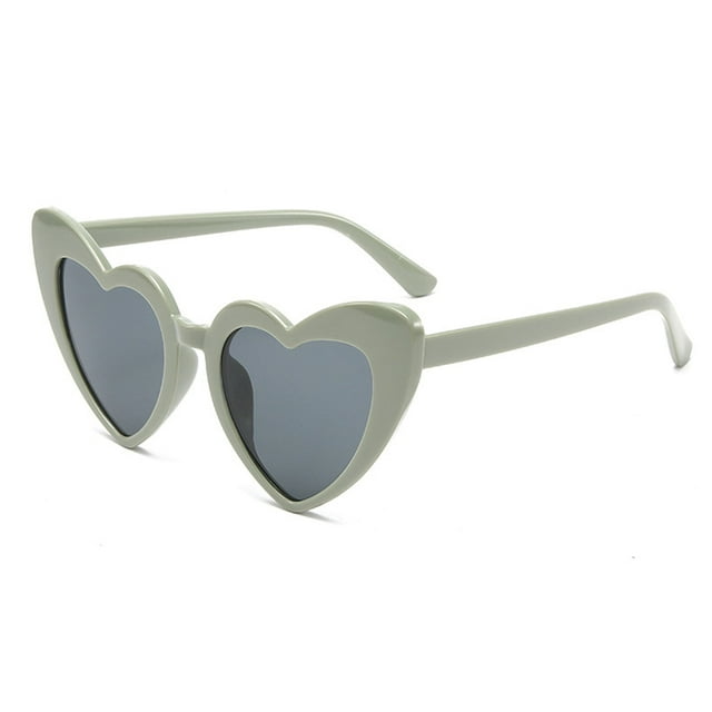 angular love SUNGLASSES sunscreen peach heart glasses UV400 glitter crystal SUNGLASSES SUNGLASSES