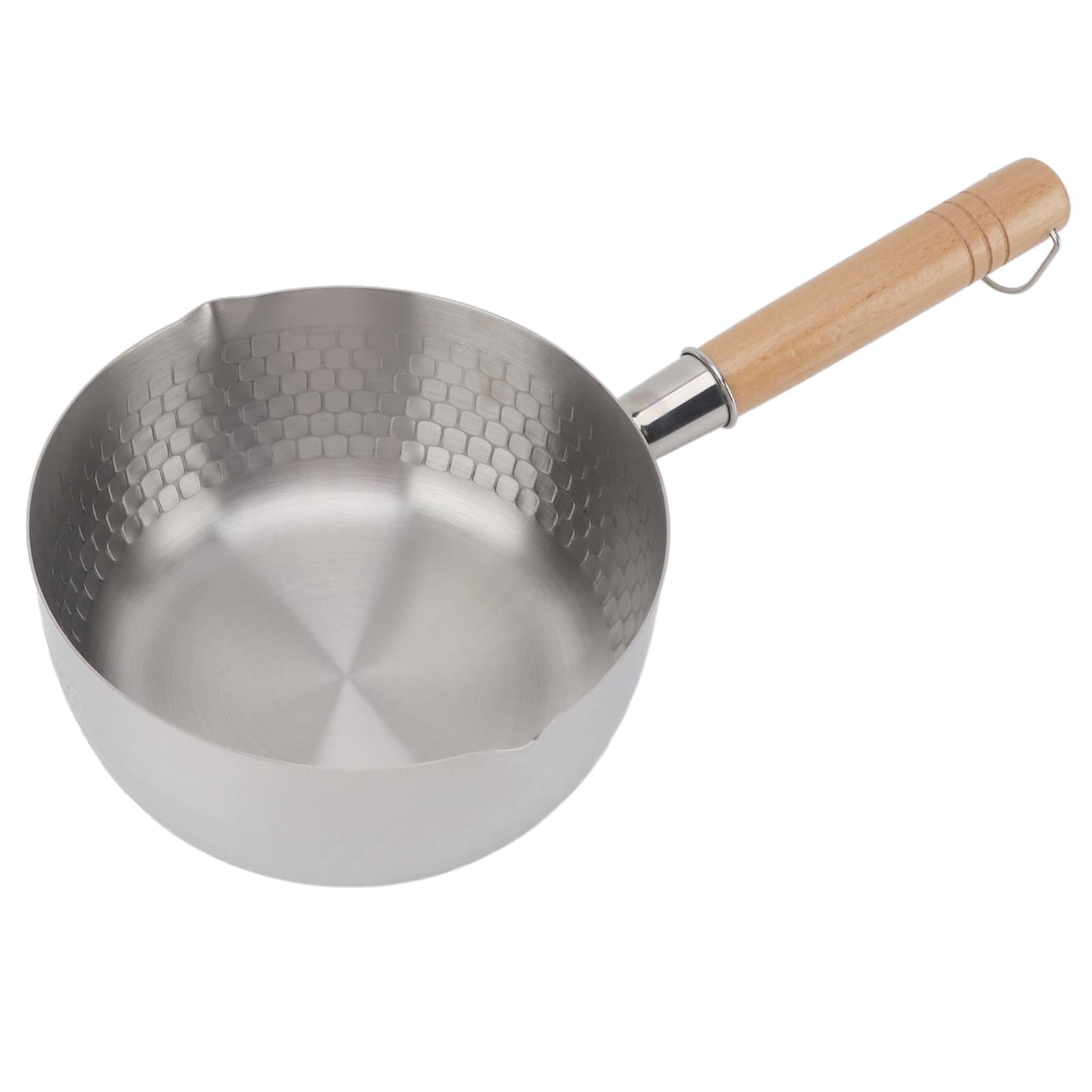 YAHHU 20cm Stainless Steel Instant Noodle Pot – Dual‑Spout, Even‑Heat, Non‑Stick, Gas & Induction‑Ready Cooking Bowl