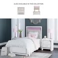 thumbnail image 2 of Ashley Furniture Altyra Upholstered Fabric King Panel Headboard in White/Gray, 2 of 4