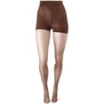 thumbnail image 3 of Hanes Womens Perfect Nudes Run Resistant Tummy Control Girl Short Hosiery, M, 3 of 5