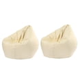 thumbnail image 1 of 2 piezas bolsa de frijoles de almacenamiento de animales de peluche impermeable cubierta Beige Sunnimix Funda de beanbag impermeable, 1 of 8