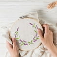 thumbnail image 4 of 4 Sheets Lavender Flower Butterfly Water Soluble Stabilizer Hand Embroidery for DIY Sewing Embroidery Adhesive Hand Sewing Stabilizers Non-Woven Fabrics 11.7x8.3 Inch, 4 of 8