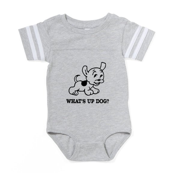 CafePress - FIN Whats Up Dog - Cute Infant Baby Football Bodysuit