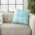 thumbnail image 4 of Nourison Outdoor Pillows Nature-inspired Turquoise Decorative Throw Pillow , 18"X18", 4 of 5