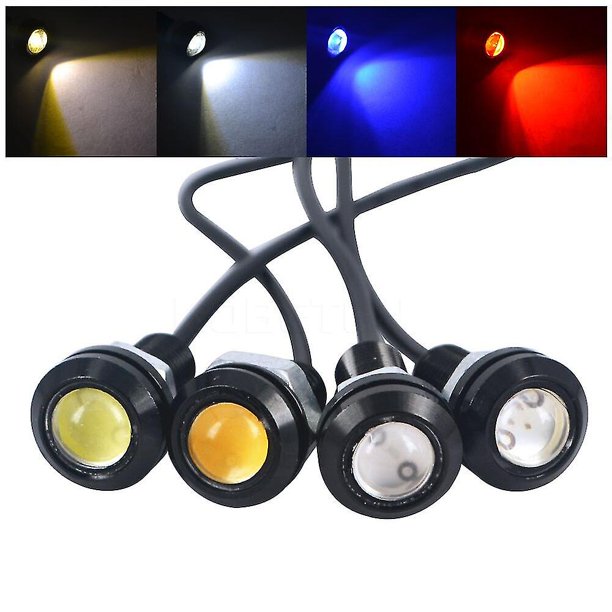 10 unids/set 18mm estilo de coche Led ojo de águila luces de circulación diurna advertencia de estacionamiento luces antiniebla luz de señal de giro luz Led de coche Kuyhfg Sin marca