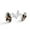 Color 4, variant on Men's Classic Stainless Steel, Butterfly Camouflage Pattern Cufflinks Business Wedding Shirts, Silver