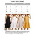 thumbnail image 2 of Fiophy 100% Linen Dress Halter Neck Sleeveless Summer Casual Ruffle Midi Beach Dresses, White,M, 2 of 8