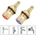 thumbnail image 5 of 2-pack Faucet Cartridges, Replacement Brass Ceramic Stem Disc Cartridge Faucet Valve G1/2, 5 of 5