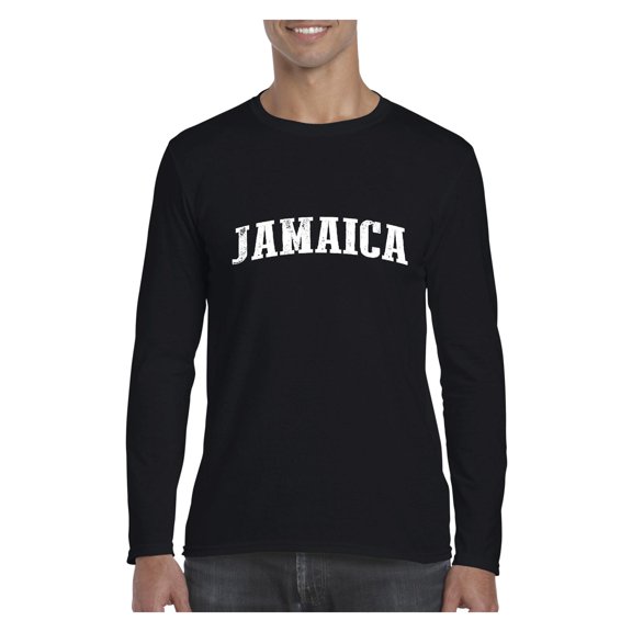 Mens Long Sleeve T-Shirts - Jamaica