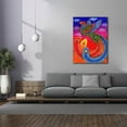 thumbnail image 4 of Epic Graffiti 'Fenghuang Chinese Phoenix Rainbow Bird' by Rebecca Wang Art, Canvas Wall Art, 40"x54", 4 of 8