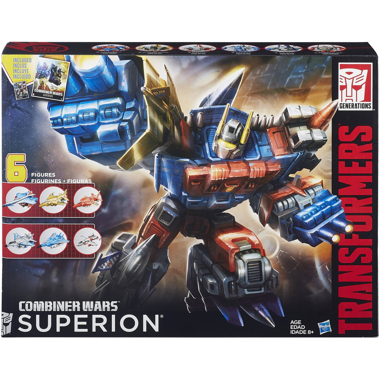 Figuras De Acción Transformers Generaciones Combinador guerras Superion