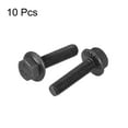 thumbnail image 3 of M5x20mm Hex Serrated Flange Bolts 10.9 Grade Carbon Steel Screws 10 Pack, 3 of 5