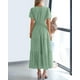 thumbnail image 3 of Vestido casual BTFBM para mujer, verano 2025, cuello en V con bolsillos, 3 of 9