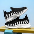 thumbnail image 4 of WZEIIOT Girls Breathable Mesh Sneakers Lightweight Casual Slip-On Soft Sole Sports Shoes, 4 of 8