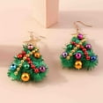 thumbnail image 4 of WIFKLSIIPG Christmas Ornaments Christmas Tree Earrings Colorful DIY Earrings Holiday Christmas Happy Ornaments Christmas Wreath Shape and Christmas Tree Shape Earrings, 4 of 7