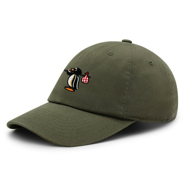 Pingu Baseball Cap Embroidered Cute Penguin Dad Hat Hip Hop Hat Spring and Summer Leisure Hats Unisex QZX