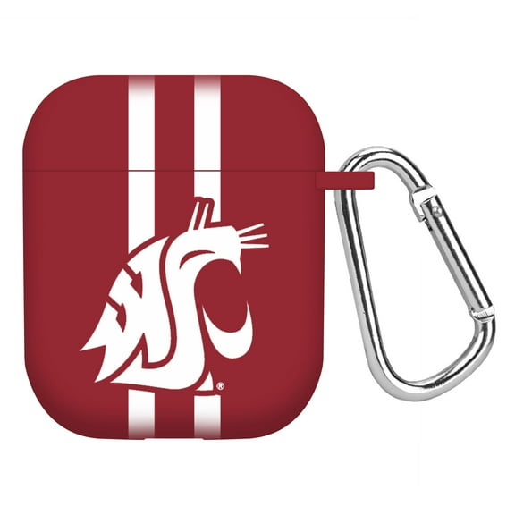 Washington State Cougars HD Case Cover Compatible with Apple AirPods Gen 1 & 2 (Stripes) by Affinity Bands