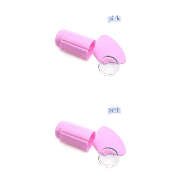 Destyer Tampon d'Art d'Ongles Vernis Transparent Manucure Ongles d'Orteils Grattoir Réutilisable Type 3 2Ensemble
