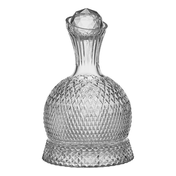 DOMELAY Red Decanter Carafe with Stopper Empty Cabernet Decanter Glass