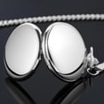 thumbnail image 6 of Minzimin Smooth Pocket Watch Alloy Steel Quartz Roman/Arabic Numerals with 37cm Chain for Father's Day Xmas Best Gifts, 6 of 7