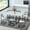 White+Black, variant on Table Dining Table Set, for Kitchen/Home, Summary Highlights Iron Frame, Read Return Policy Maintenance