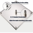 thumbnail image 4 of Zovajonia 20'' LED Rainfall Bathroom Large Shower Head Square Top Sprayer Brushed Nickel, 4 of 8