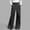 Black, variant on Women’s Soft Denim Texture Wide Leg Pants, Jean Style Appearance, Non-Stiff Comfort Fabric, Loose Fit Pockets, Daily Outdoor Trendy Pants Navy S