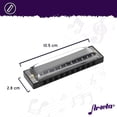 thumbnail image 3 of Arieta Armonica de 10 Agujeros con 20 Tanos en Clave de C Harmonica Arieta, 3 of 6