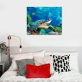 thumbnail image 5 of COMIO Green turtle at Balicasag, Bohol, Canvas Wall Art Print, Sea Turtle Artwork, 5 of 5