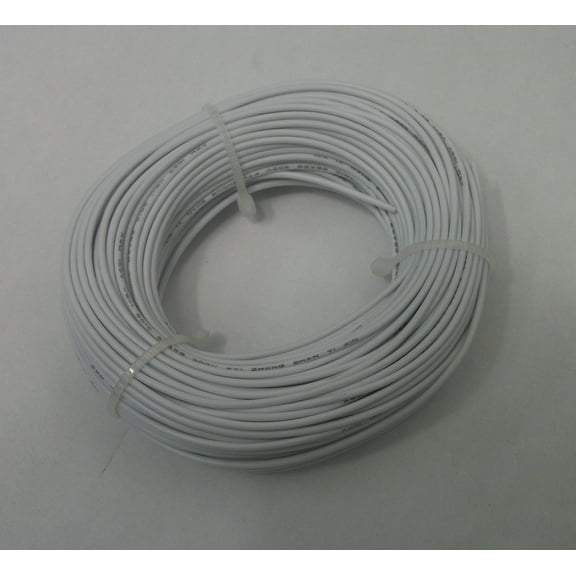 22 AWG tinned copper stranded hook up wire, 100 feet per White UL1007