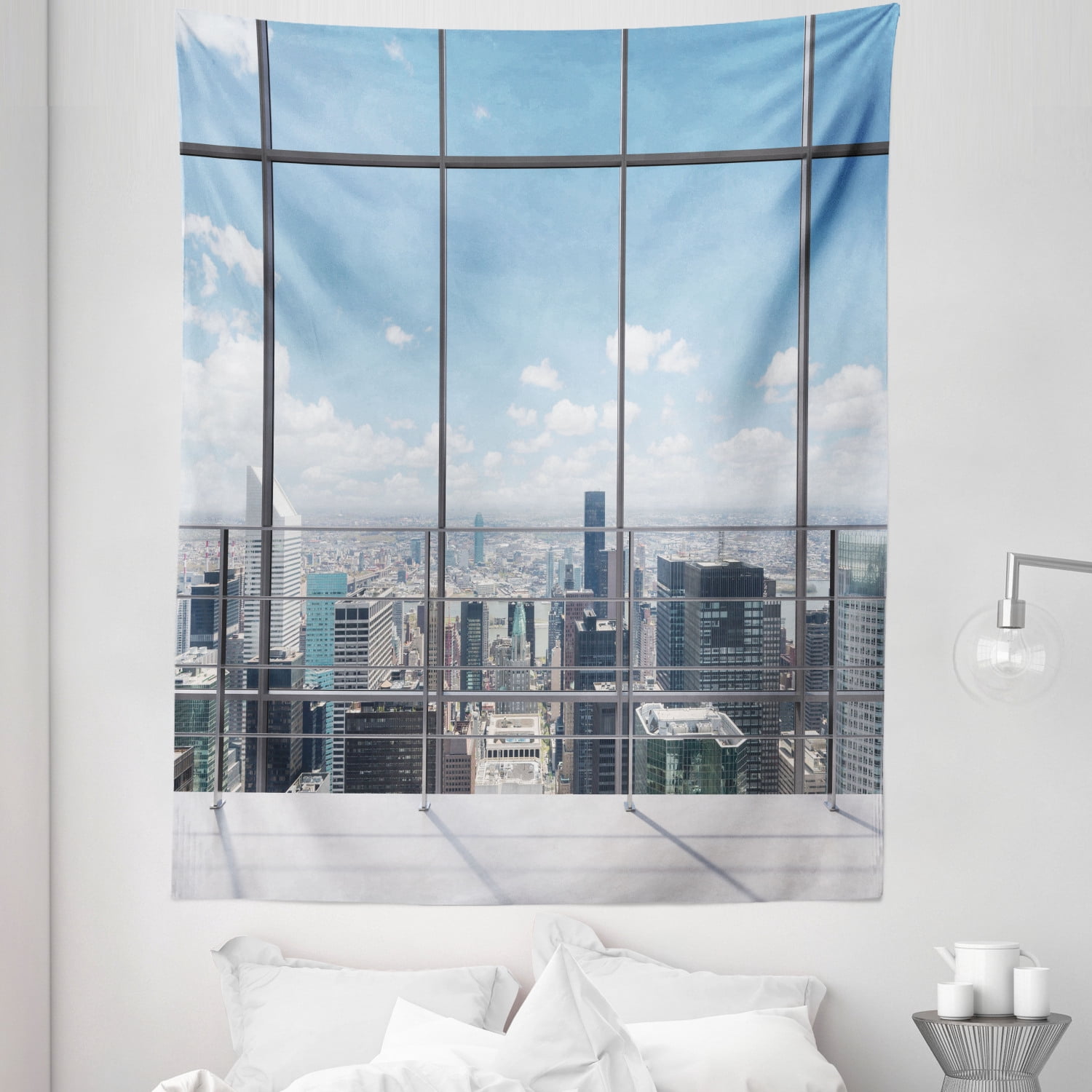Urban Tapestry, Modern Office Work Place View to City Architecture ...