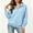 Light Blue, variant on NominalSnug 1/4 Zip up Sweatshirts for Women Fall Winter Lightfleece Lined Long Sleeve Shirts Stand Collar Pullover Tops