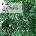 thumbnail image 3 of 6ft Pre-lit Xmas Tree, with 300 LEDs & 850 Branches & 8 Light Modes, Easy Assembly for Living Room, Lobby, Bedroom Decor, 3 of 11