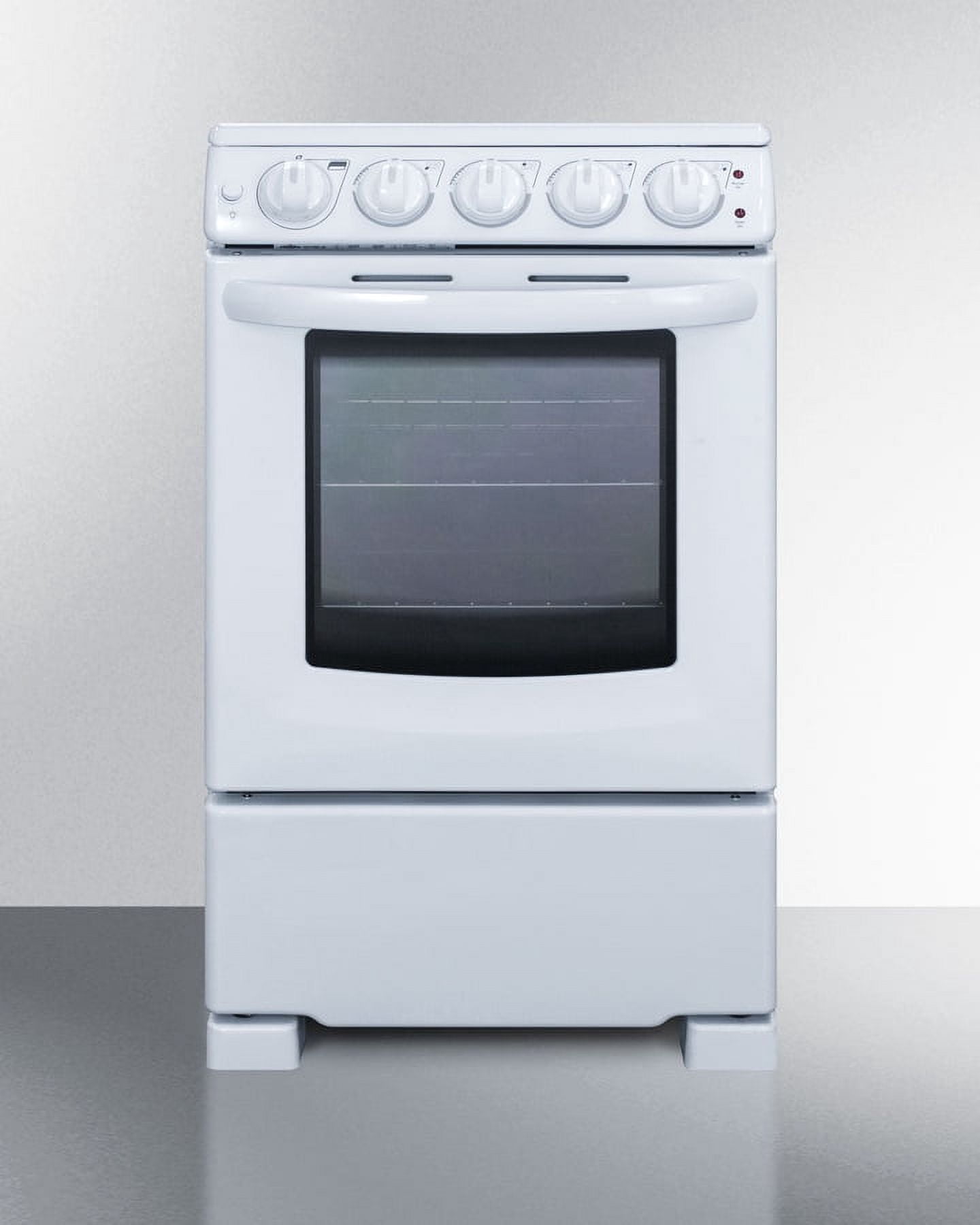 Summit 24” 2.9 cu ft Electric Range in Ceramic