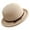 Beige, variant on Lady Hats Round Top Rolled Edge Trendy Soft Fine Weave Design Fisherman Hat Summer Beach Caps for Women
