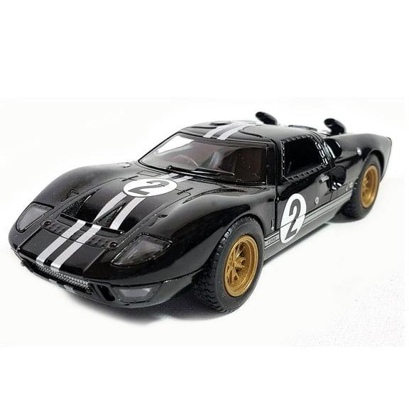 Kinsmart 5" Die-cast: 1966 Ford GT40 MKII Racing #2 Heritage Edition (Black) 1/32 Scale