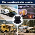 thumbnail image 2 of CSYANXING Black RV Roof Vent Cover Aluminum Structure Wind Rain Heat Resistance For RV Motorhome Pipeline Ventilation, 2 of 8