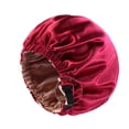 thumbnail image 4 of 4 Pieces Double Layer Satin Bonnet Silk Bonnet Adjustable Hair Bonnet for Sleeping Bonnets for Women Curly Natural Hair Mom, 4 of 5