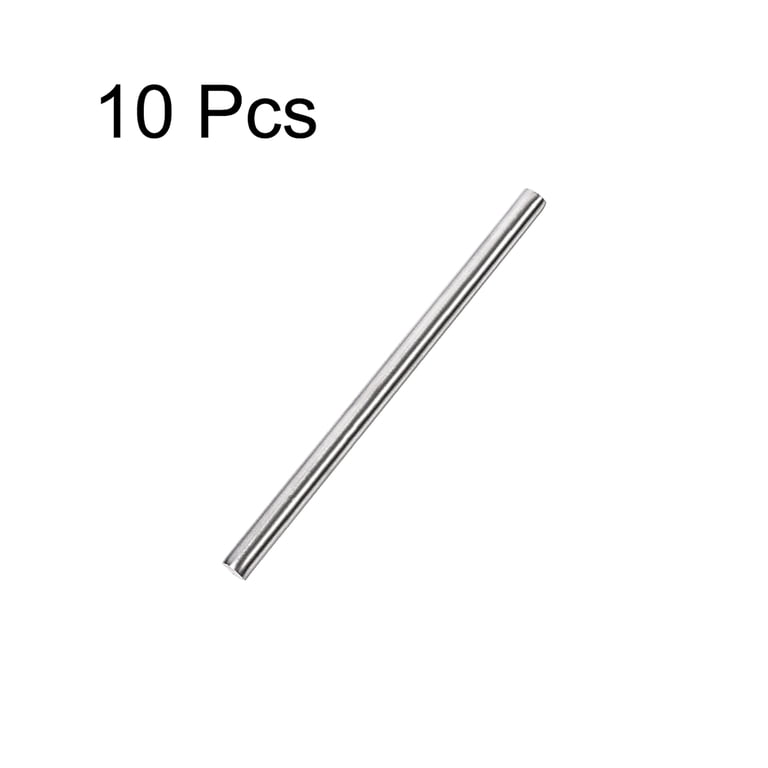 10-Pack 6mm X 100mm 304 Stainless Steel Round Rods - Solid Metal Bars For DIY Projects