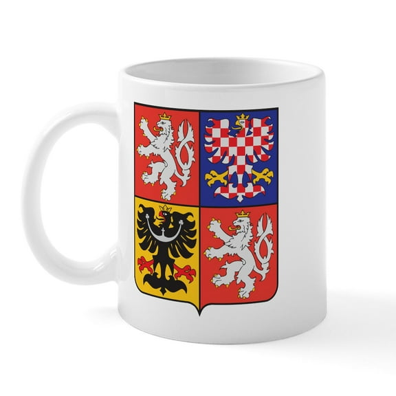 CafePress - Czech Republic Coat Of Arms Mug - 11 oz Ceramic Mug - Novelty Coffee Tea Cup