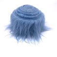 thumbnail image 2 of Shaggy Mohair Faux Fur Fabric Strips Ribbon, Pre Cut Roll, 4" Wide by 60" Long - Baby Blue, 2 of 4