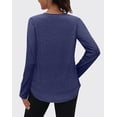 thumbnail image 2 of Rosvigor Plus Size Womens Workout Tops Long Sleeve Tee Shirts Comfy Athletic Shirts Loose Womens Activewear Tops for Gym Running Yoga, 2 of 7