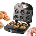 thumbnail image 1 of Mini Donut Maker  Electric Non-Stick Surface Makes 6 Doughnuts  for Kid Friendly Dessert or Snack, 1 of 13