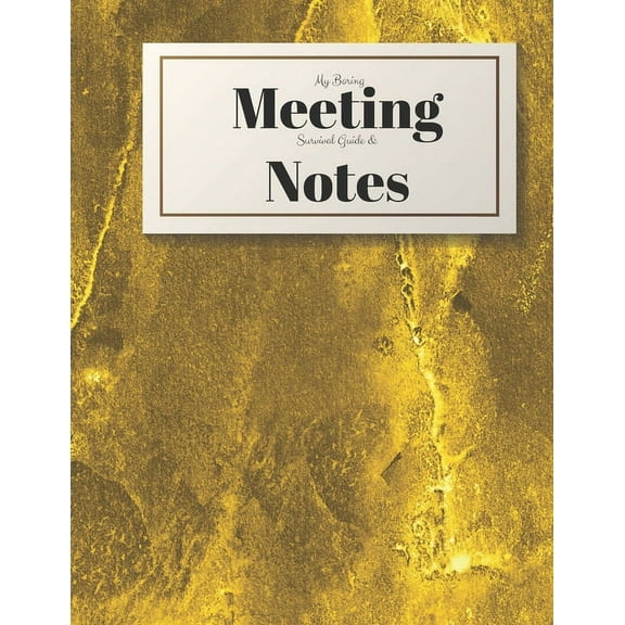 My Boring Meeting Survival Guide and Notes: 8.5x11 Meeting Notebook and Puzzle Book (Paperback)