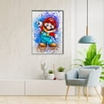 thumbnail image 2 of Diamond Art DIY 5D Diamond Painting Kits for Adults and Kids Full Drill Arts Craft by Number Kits for Beginner Home Decoration Cartoon Mario 12x16 inch, 2 of 5