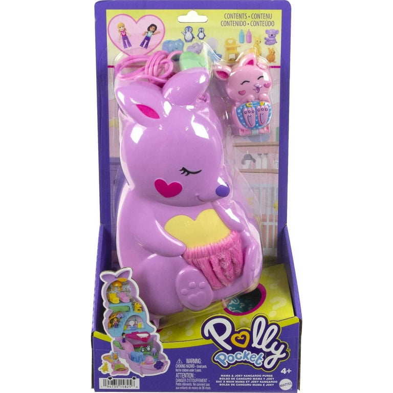 Polly Pocket 2-in-1 Koala Purse Travel Toy with 2 Micro Dolls, 1