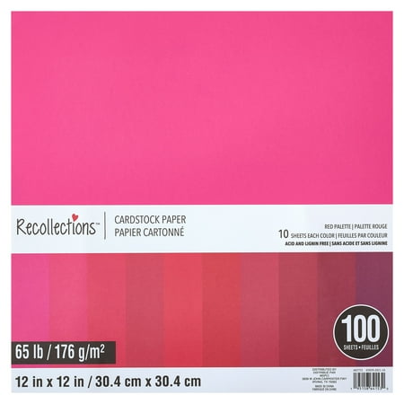 UPC: 0195158641530 | Red Palette 12  x 12  Cardstock Paper by Recollections™  100 Sheets