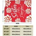 thumbnail image 4 of Sisters Gifts from Sister Blanket, Sister Birthday Gifts from Sister, Birthday Gifts for Sister, Best Sister Graduation Gifts for Sister from Brother, Sister Gifts, Throw Blanket 50X60 inches B, 4 of 5