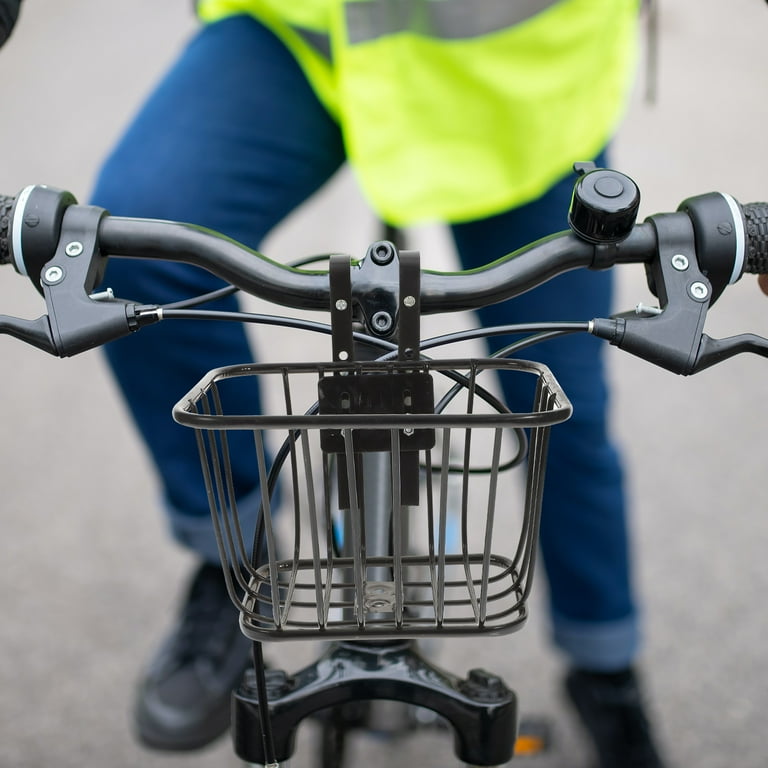 Metal bicycle outlet basket