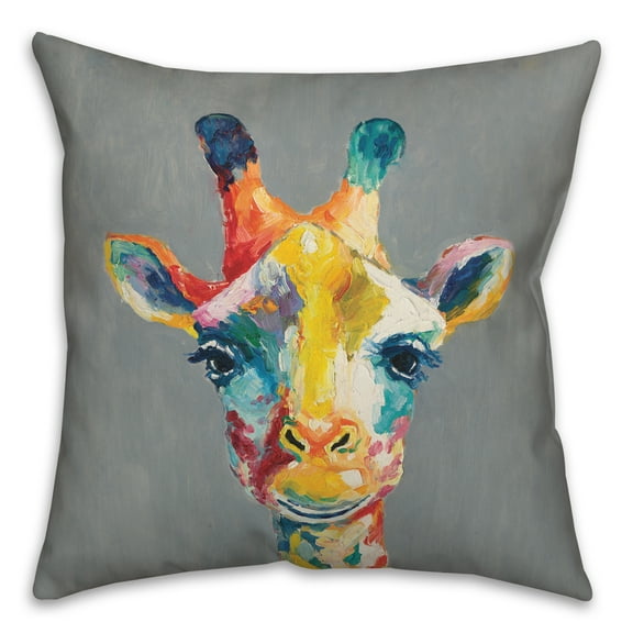 Creative Products Colorful Giraffe 18x18 Indoor / Outdoor Pillow